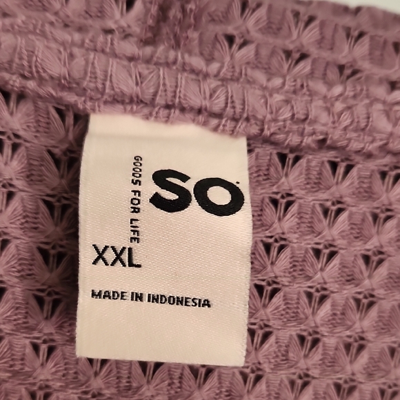 SO® Peplum Henley Hoodie - Picture 4 of 11